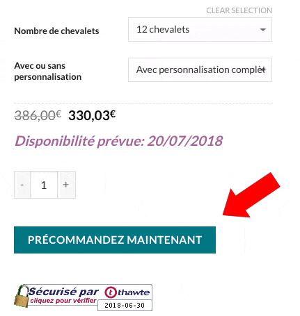 Bouton précommande