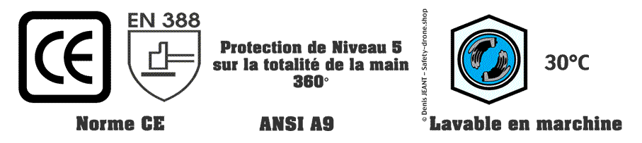 caractéristiques des gants F9